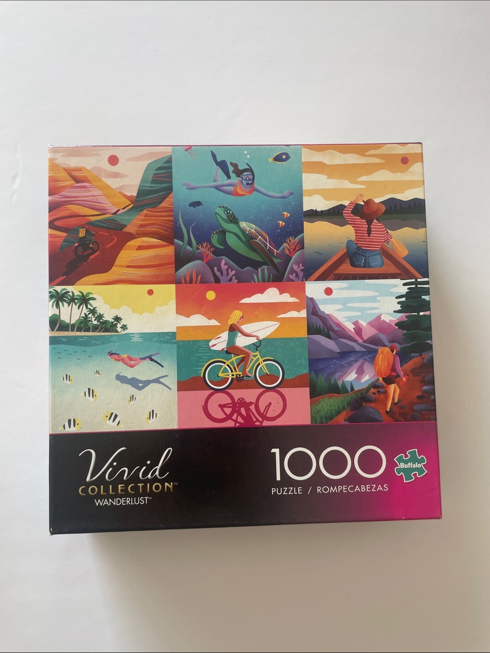 Vivid Collection Wanderlust 1000-Piece Jigsaw Puzzle by Buffalo - Multicolor